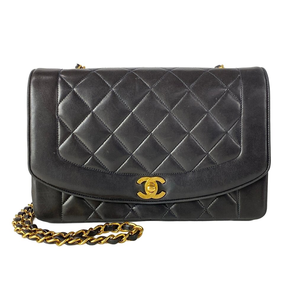 Chanel Diana Flap Matelasse Shoulder Bag A01165